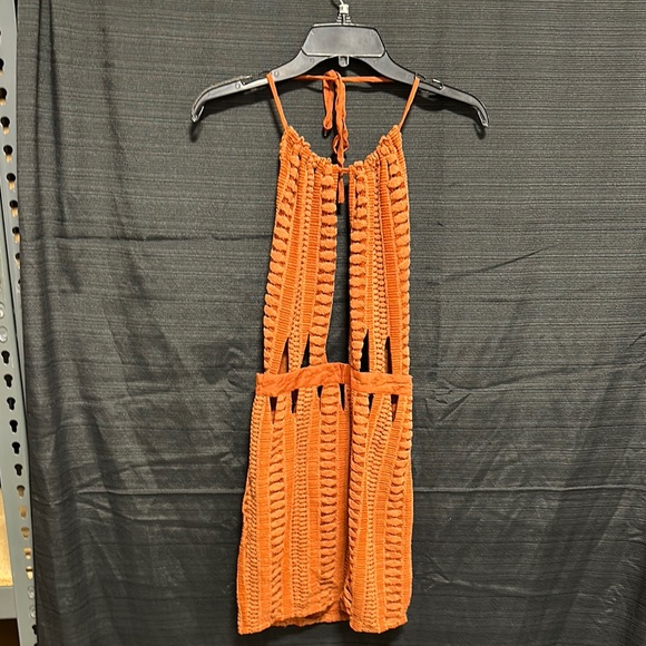 Luxxel women’s burnt orange‎ color swimsuit cover up / Size S / NWT /Box 27-16 - Picture 1 of 8